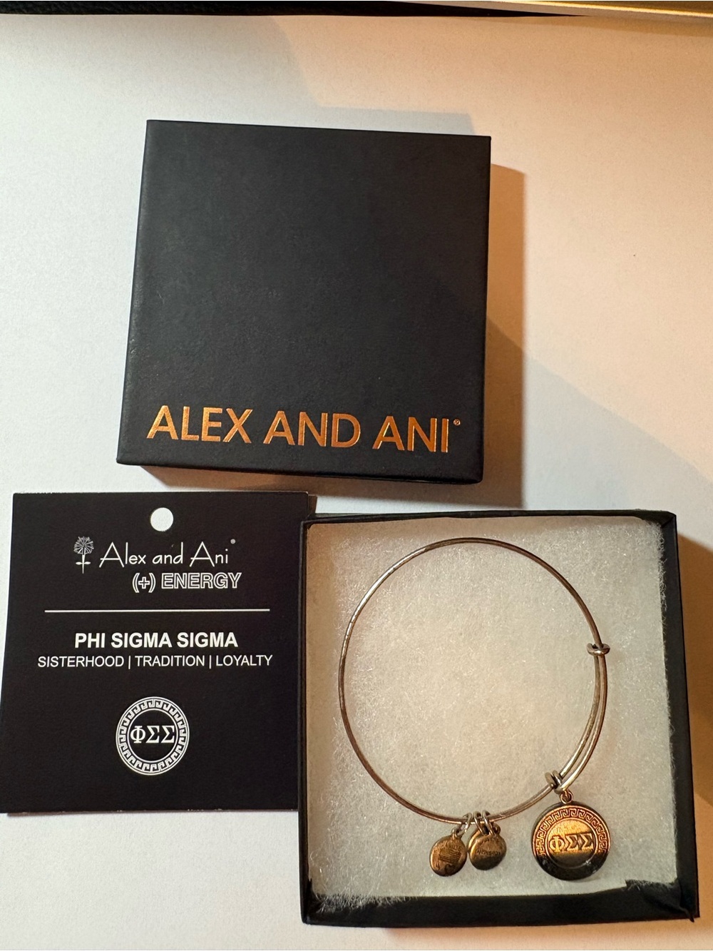 Alex and Ani Phi Sigma Sigma Sorority Bangle Bracelet